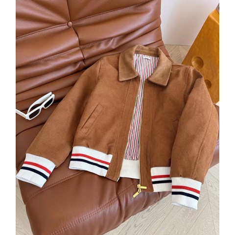 톰브라운 코듀로이 플라이트 자켓