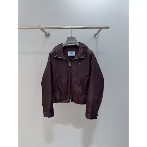 프라다 리나일론 블루종 자켓