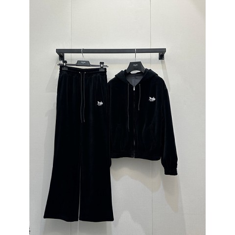 셀린느 벨벳 루즈 집업