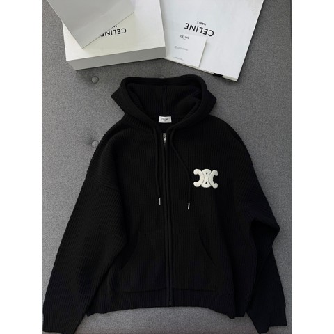 셀린느 니트 후드집업